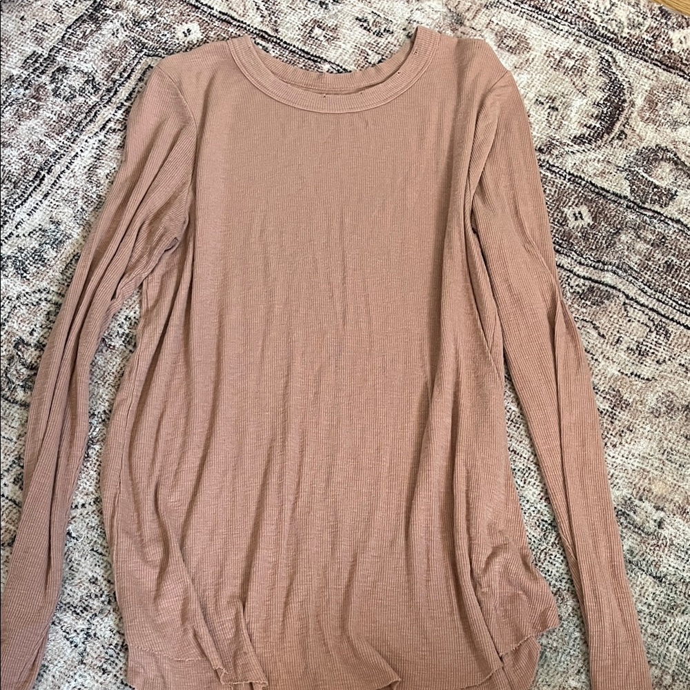 Aerie Women's Long Sleeve Top in Tan